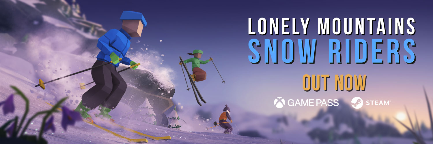 Lonely Mountains: Snow Riders OUT NOW!'s banner