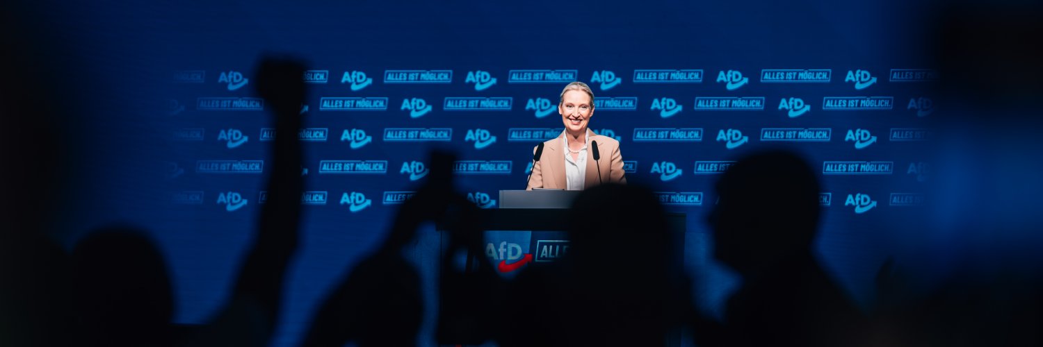 Alice Weidel's banner