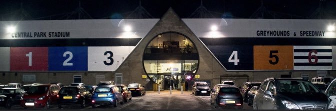 Central Park Stadium's banner