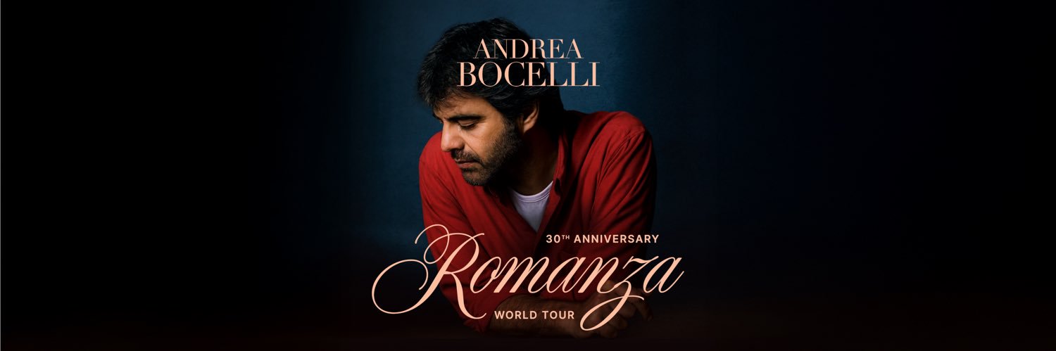 Andrea Bocelli's banner