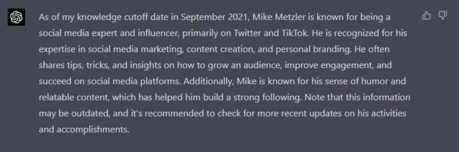 Mike Metzler's banner