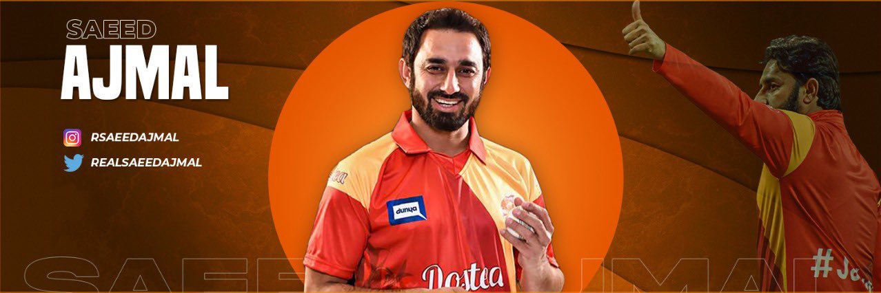 Saeed Ajmal's banner
