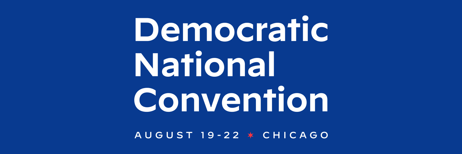2024 Democratic National Convention's banner