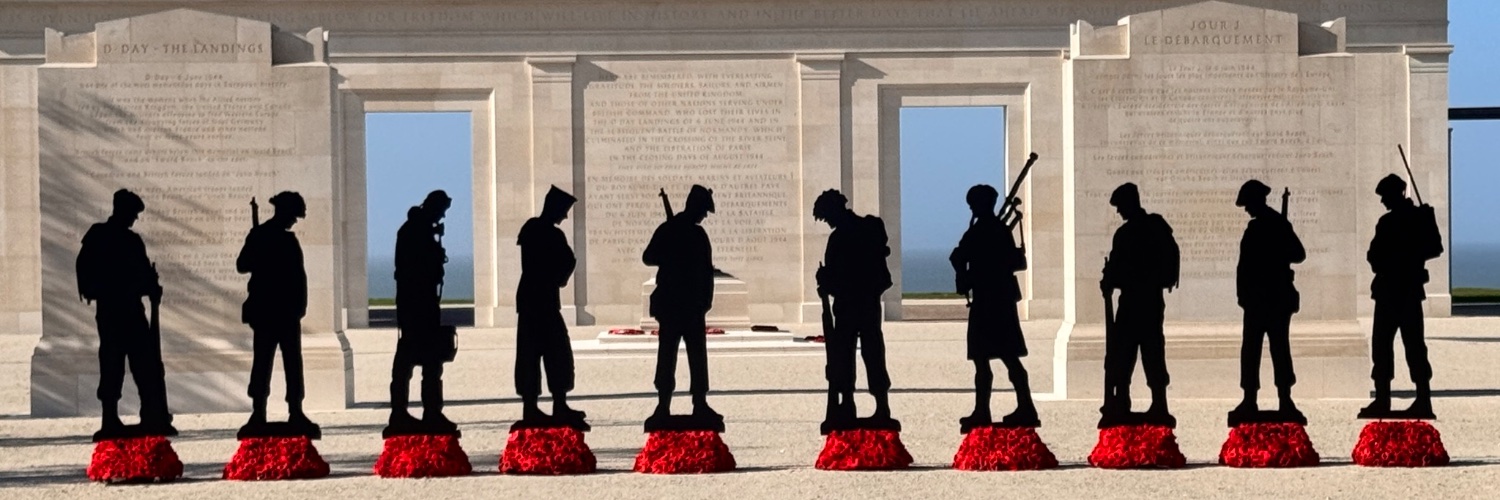 British Normandy Memorial's banner