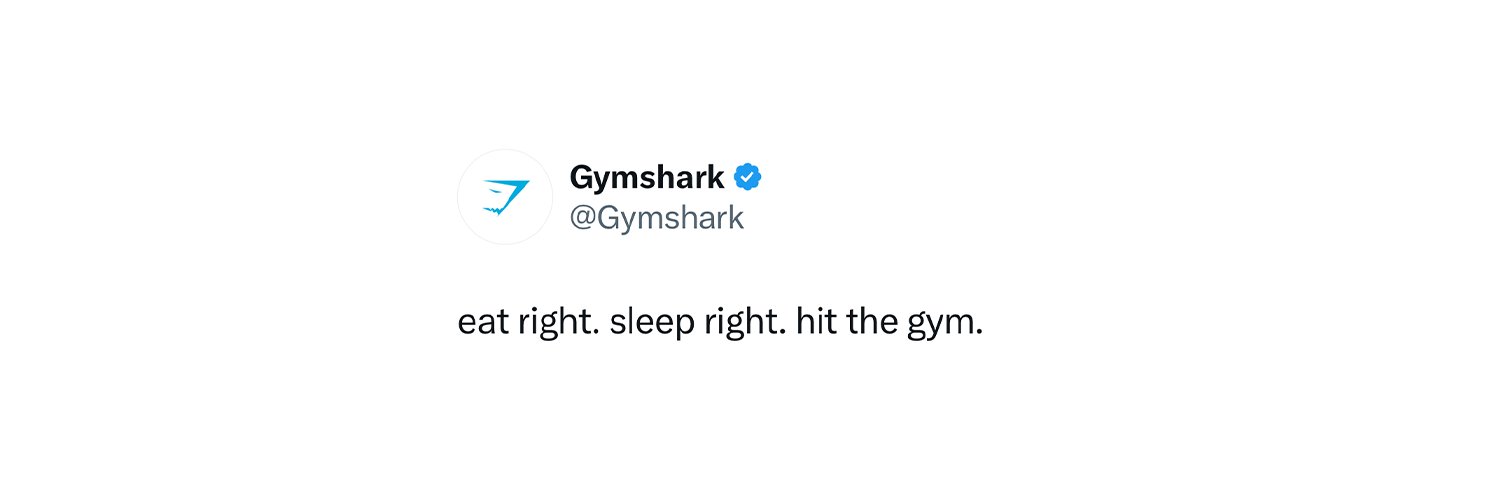 Gymshark's banner