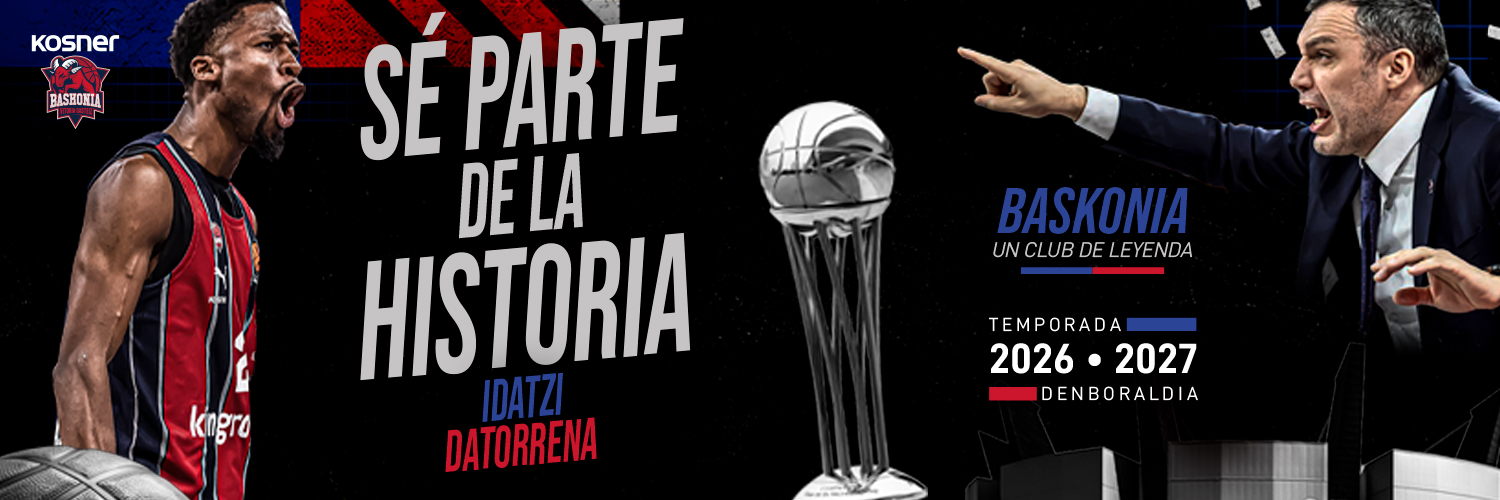 Kosner Baskonia's banner