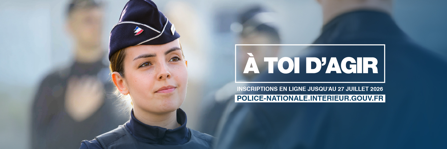 Police nationale's banner