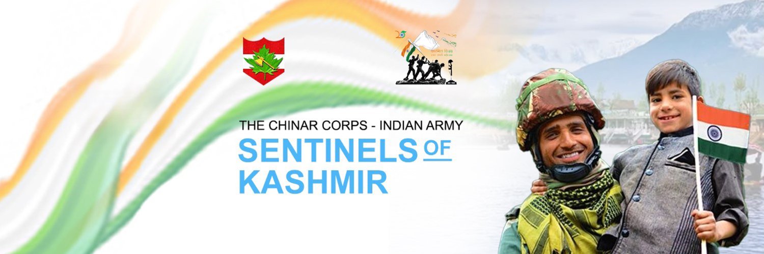 Chinar Corps🍁 - Indian Army's banner