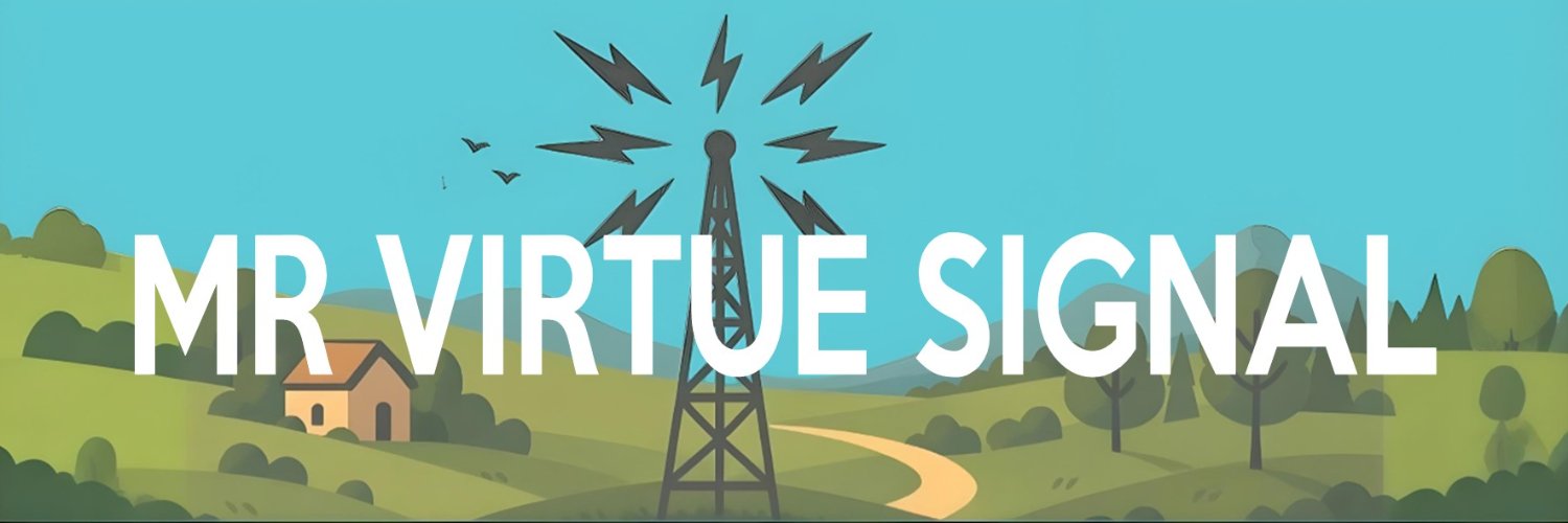 Mr Virtue Signal's banner