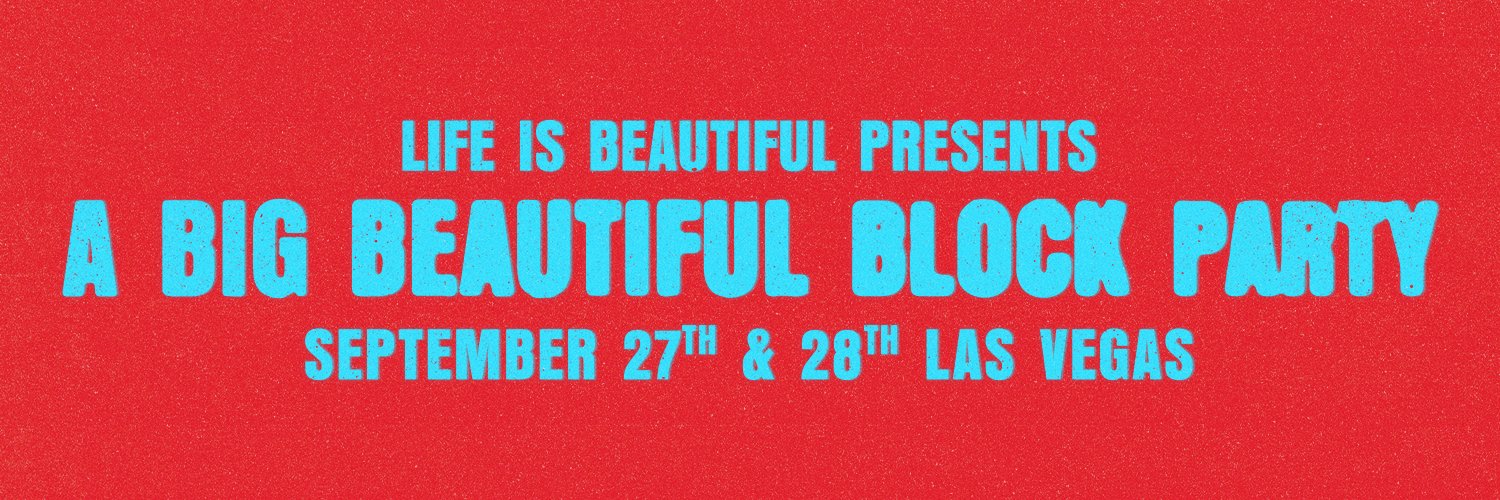 Life is Beautiful's banner
