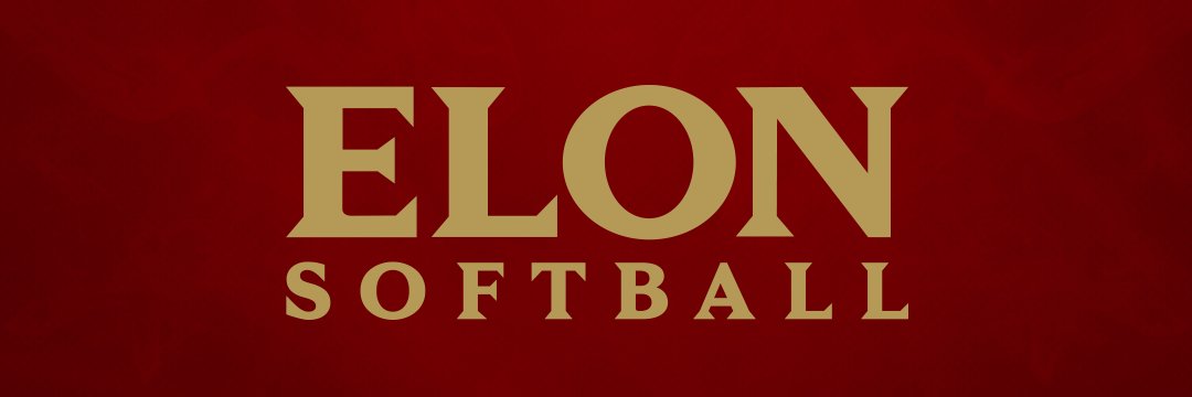 Elon Softball's banner