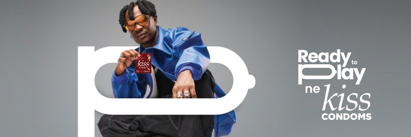 Kiss Condoms Uganda's banner