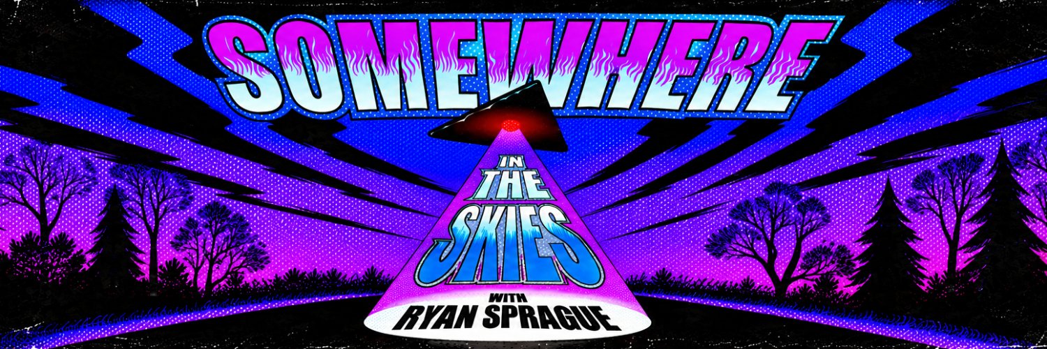Somewhere in the Skies Podcast's banner