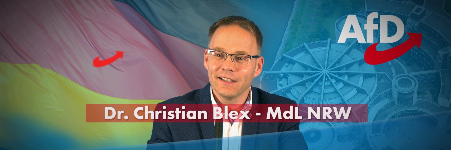 Dr. Christian Blex, MdL's banner