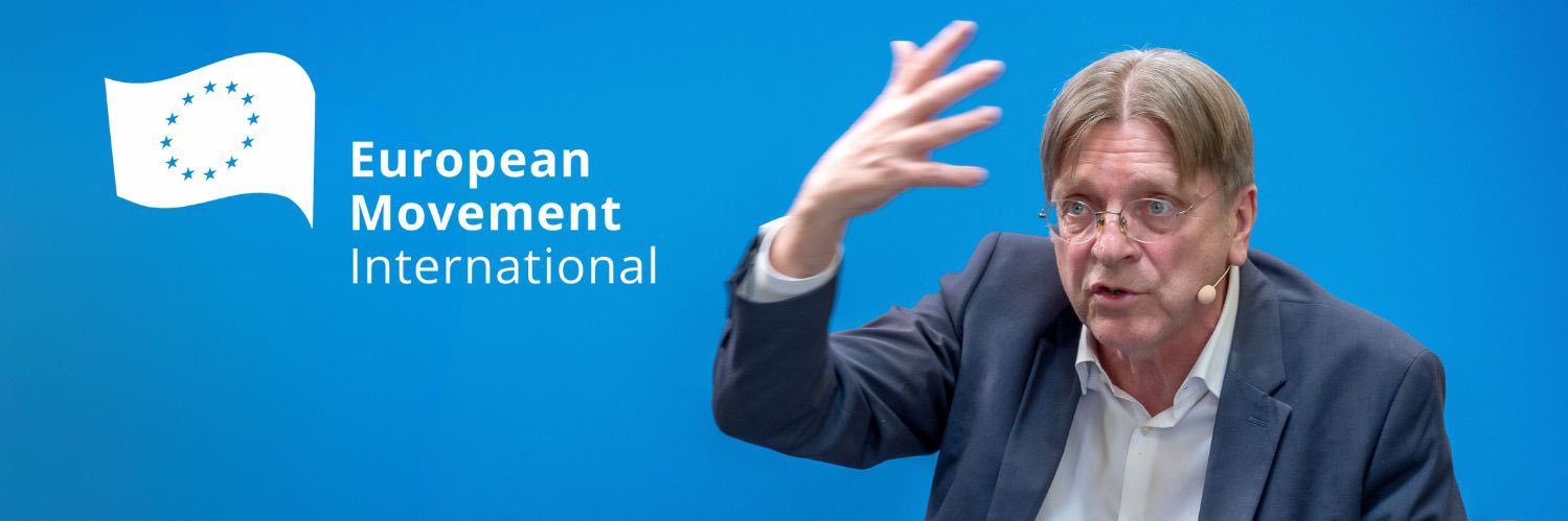 Guy Verhofstadt's banner