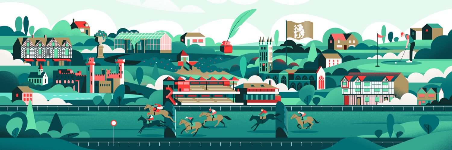 Warwick Racecourse's banner