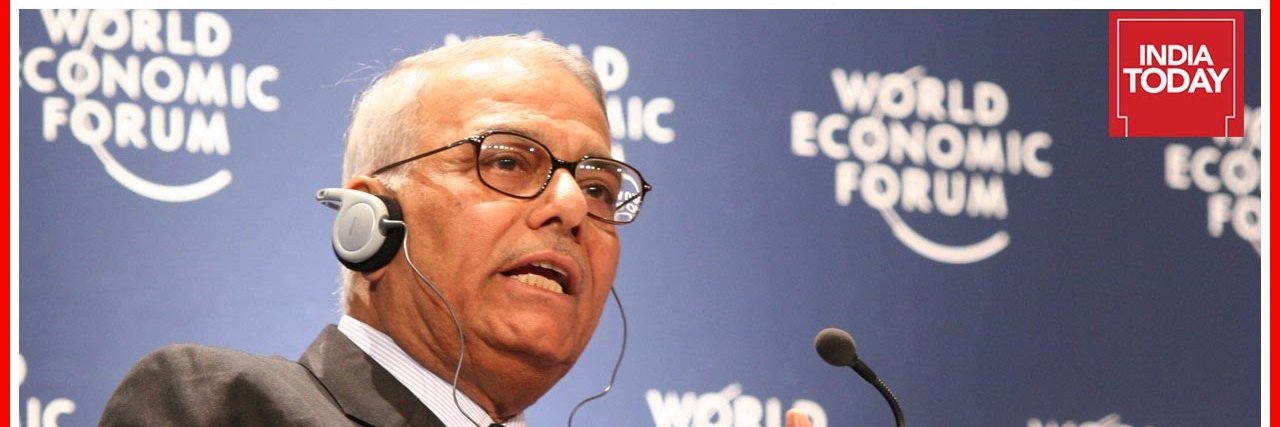 Yashwant Sinha's banner