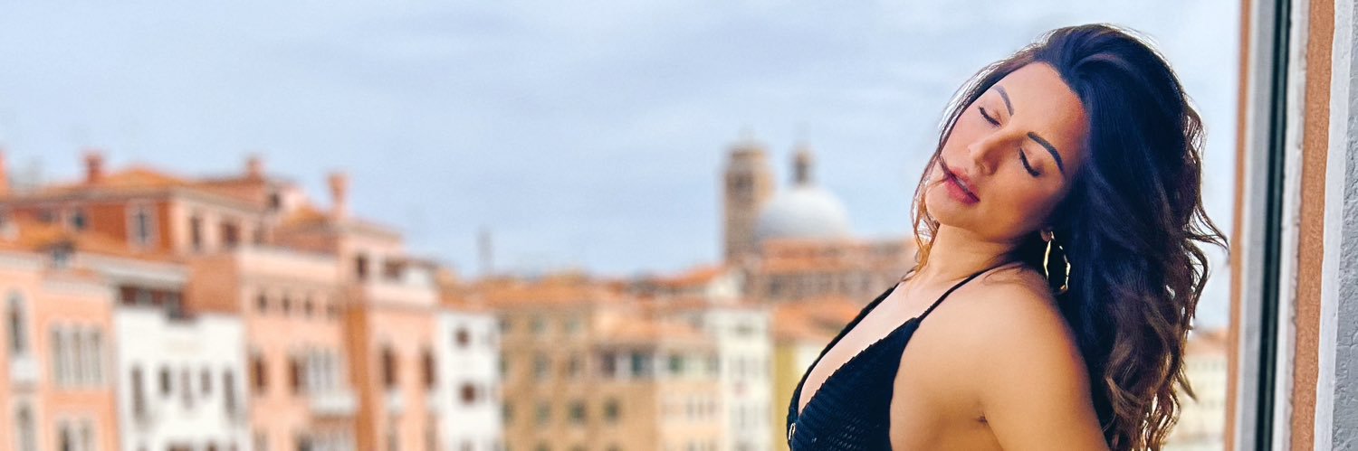 Shama Sikander's banner