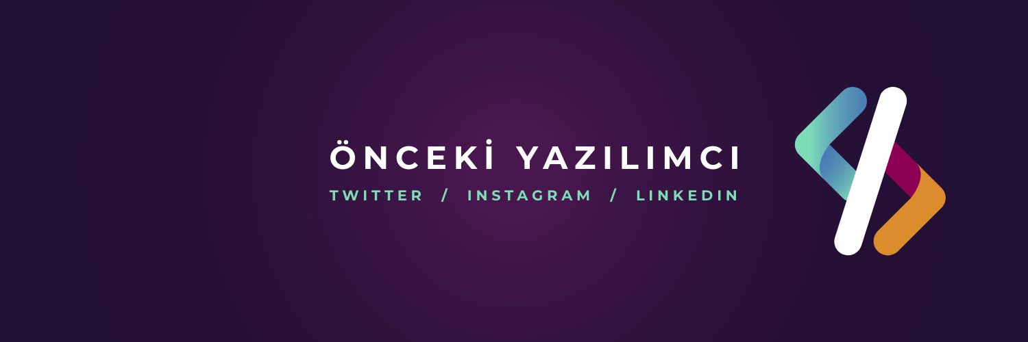 Önceki Yazılımcı's banner