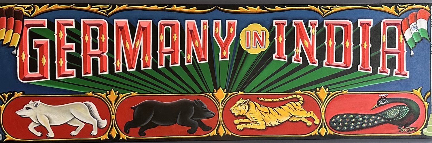 German Embassy India's banner