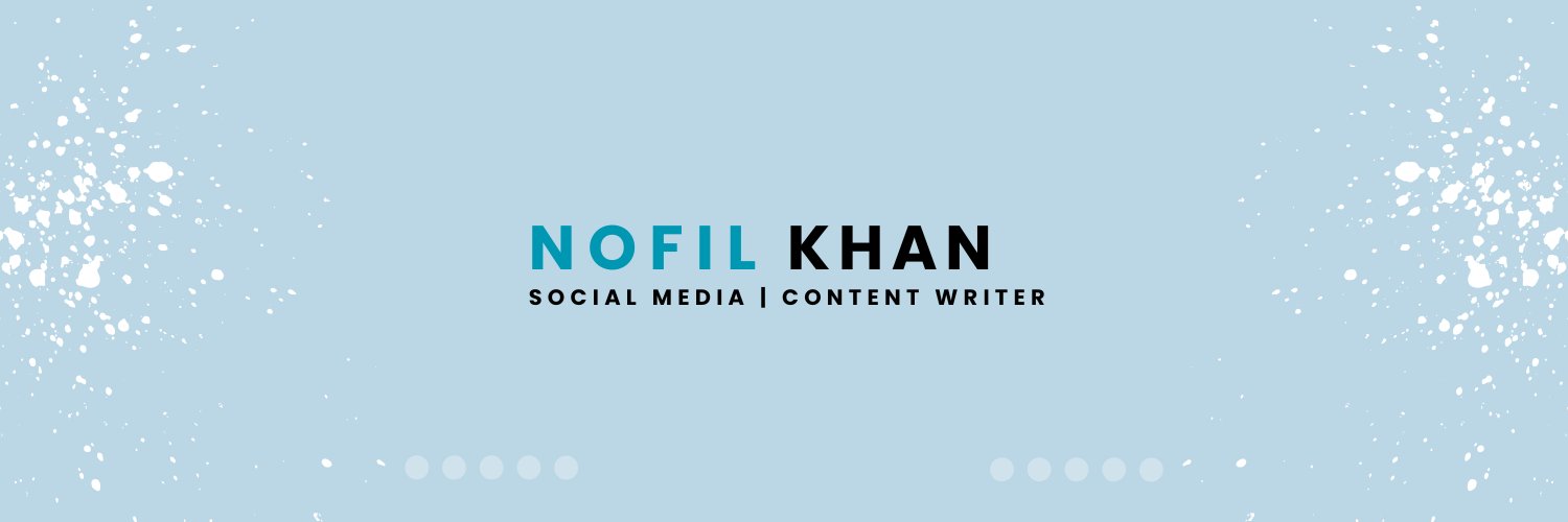 Nofil Khan's banner