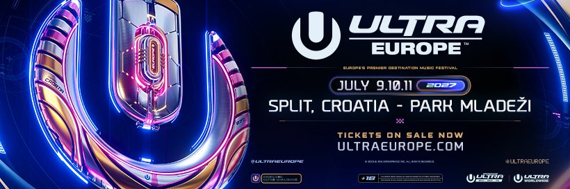Ultra Europe's banner
