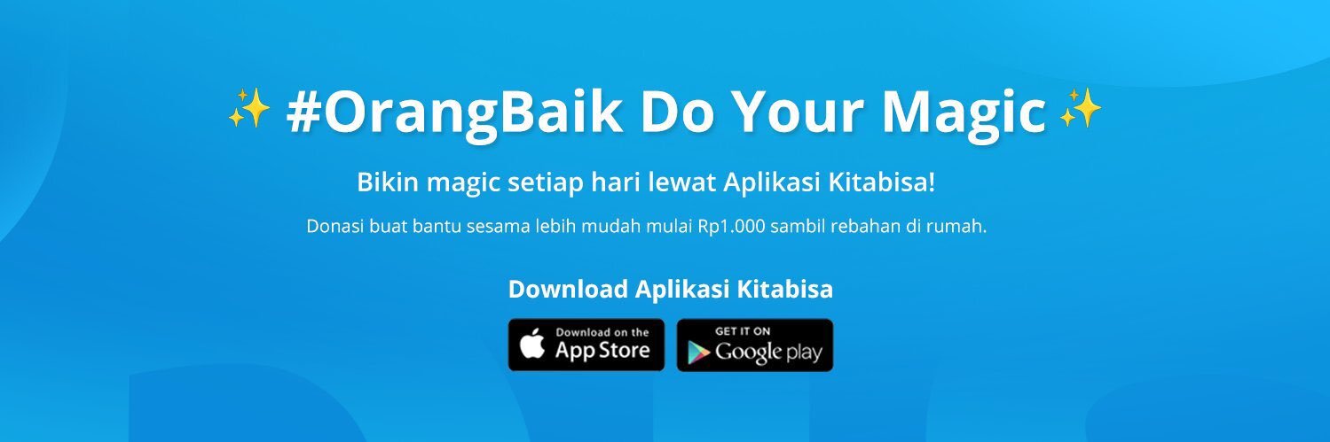 Kitabisa - Aplikasi Warga Bantu Warga's banner