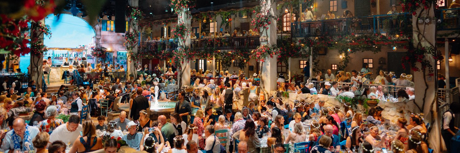 Mamma Mia! The Party (London)'s banner