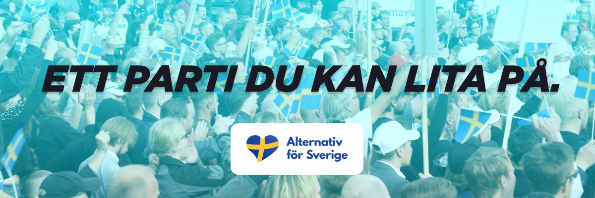 Alternativ för Sverige's banner