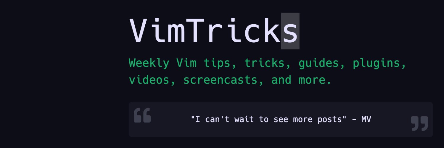 VimTricks's banner