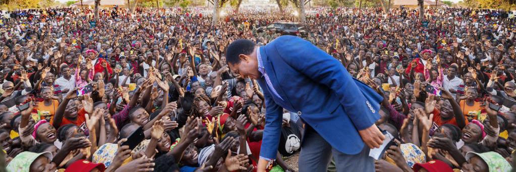 Hakainde Hichilema's banner