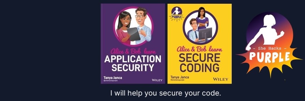 Tanya Janca | Shehackspurple's banner