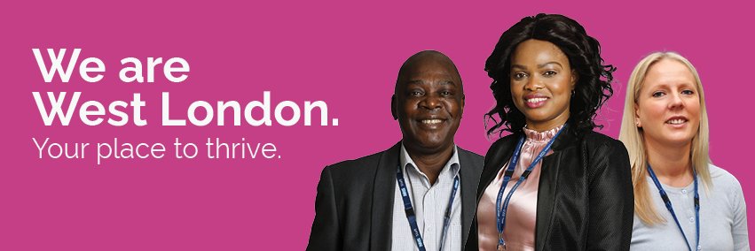 West London NHS Trust's banner