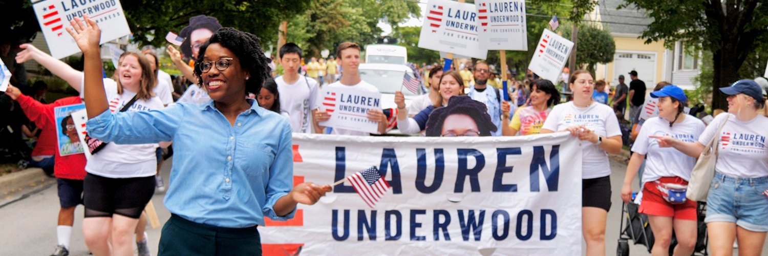 Lauren Underwood's banner