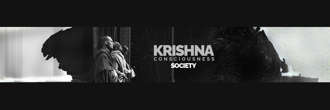 Krishna Consciousness Society's banner