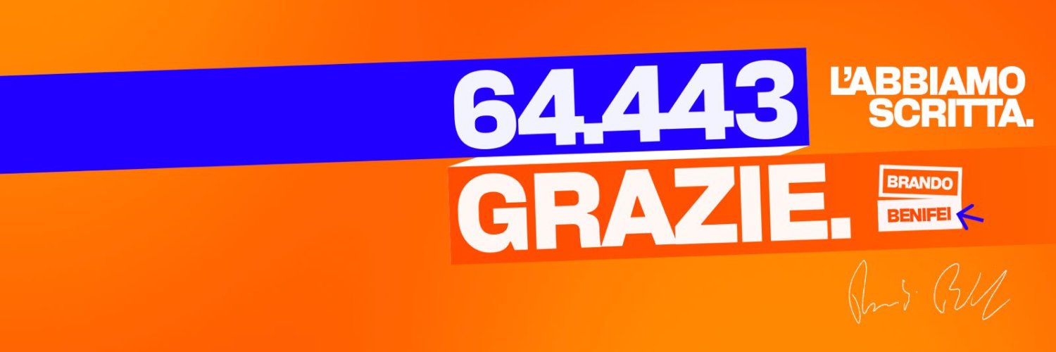 Brando Benifei's banner