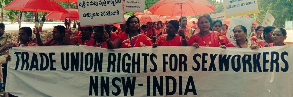 National Network of Sex Workers, India (NNSW)'s banner