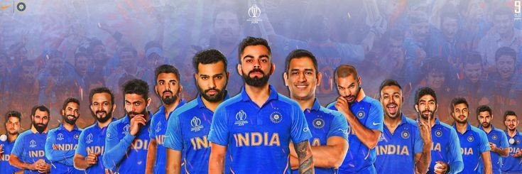 Indian Cricket Team's banner