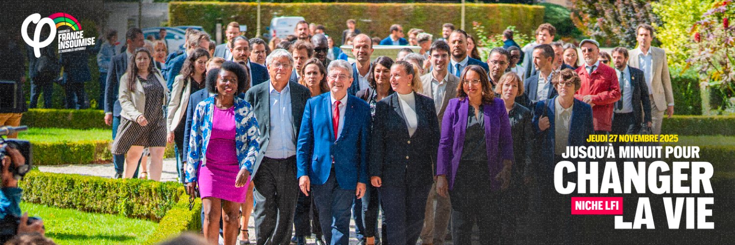 La France insoumise à l'Assemblée nationale's banner