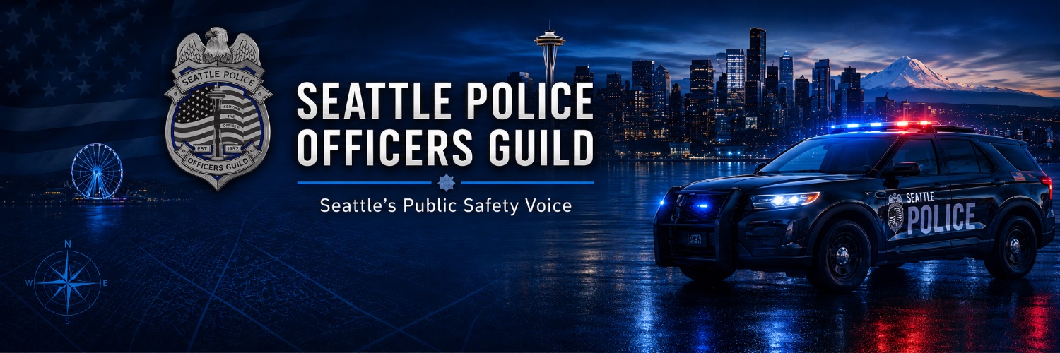 Seattle Police Officers Guild's banner