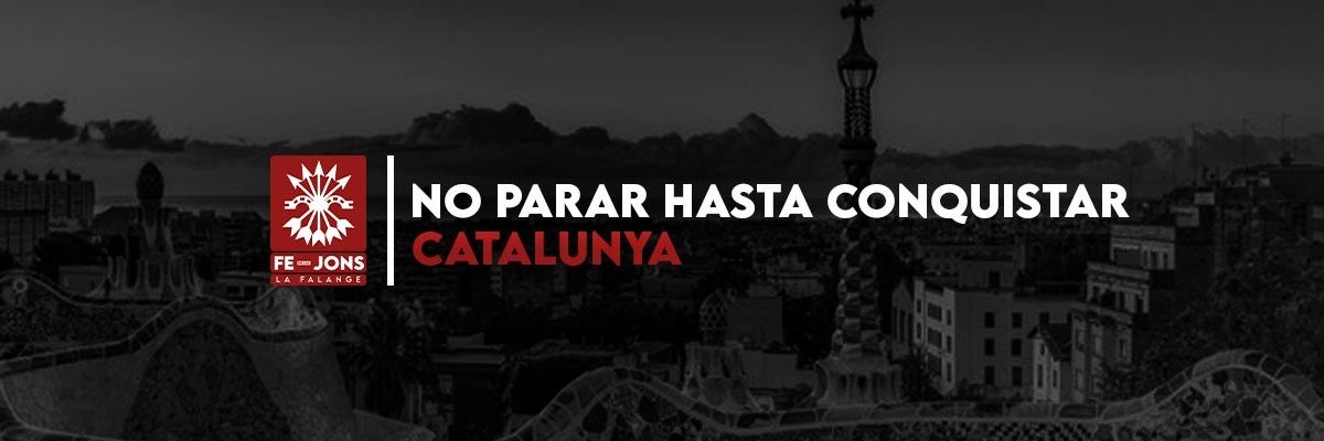 Falange Catalunya's banner