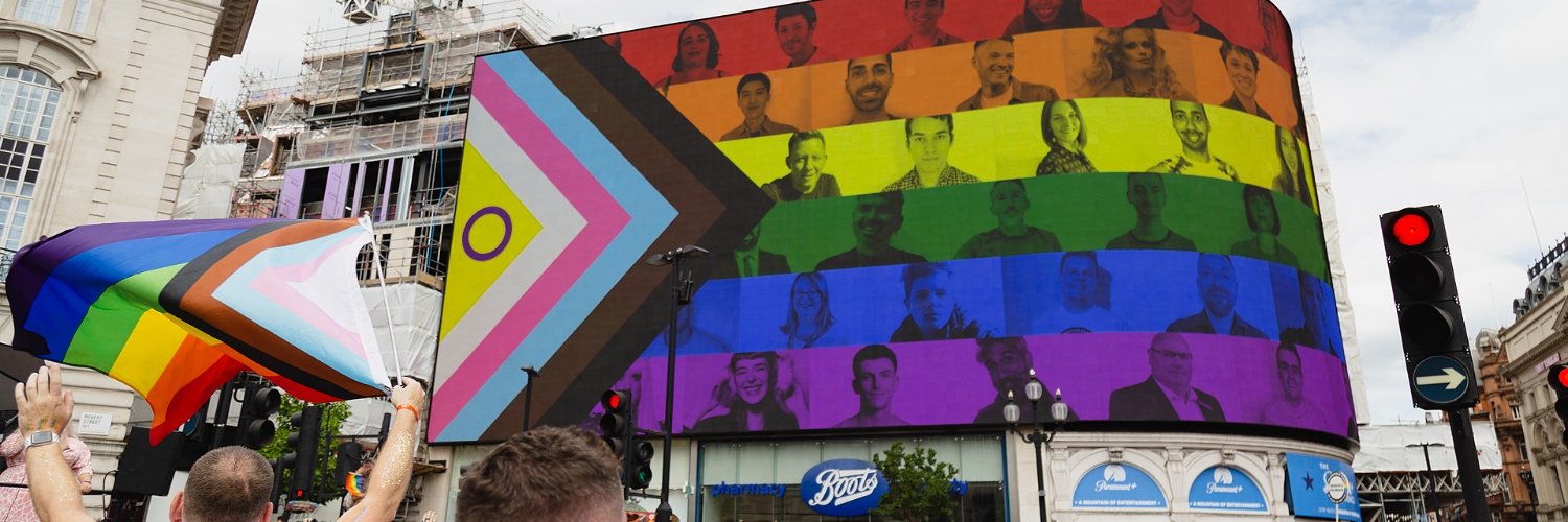 Pride in London's banner
