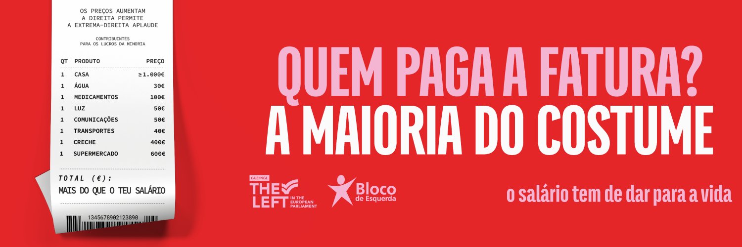 Bloco de Esquerda's banner