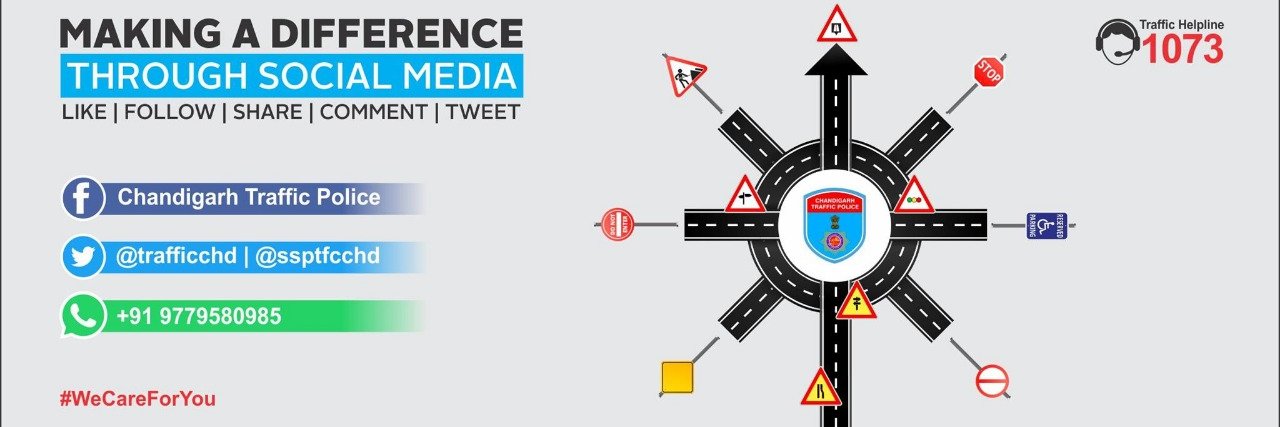 Chandigarh Traffic Police's banner