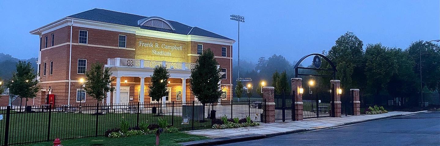 Averett Football's banner
