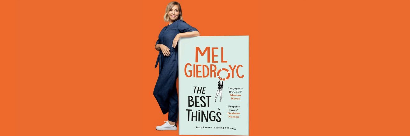 Mel Giedroyc's banner