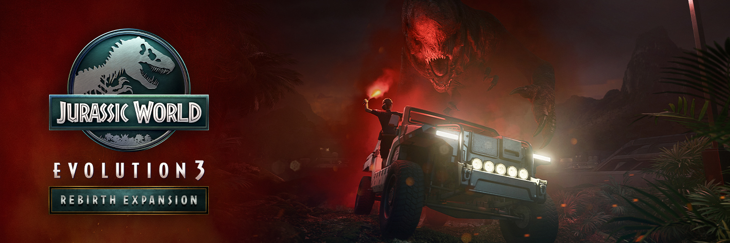 Jurassic World Evolution 3's banner