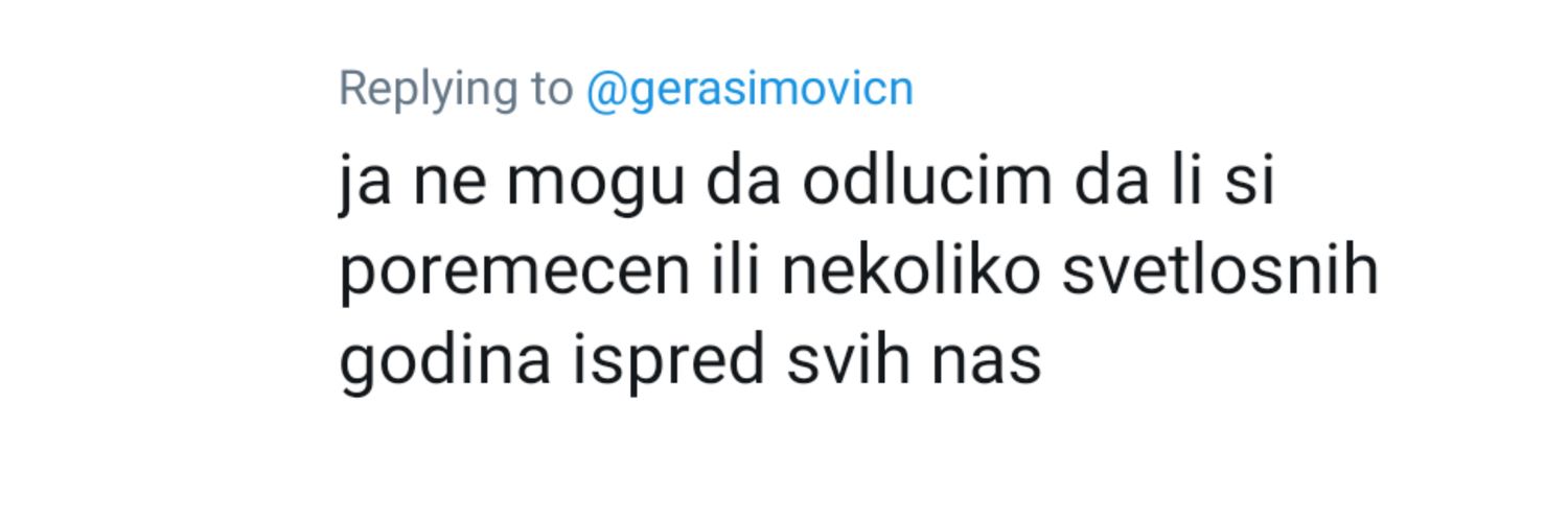 Nikola Gerasimović's banner