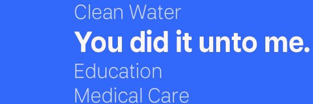 Compassion International's banner