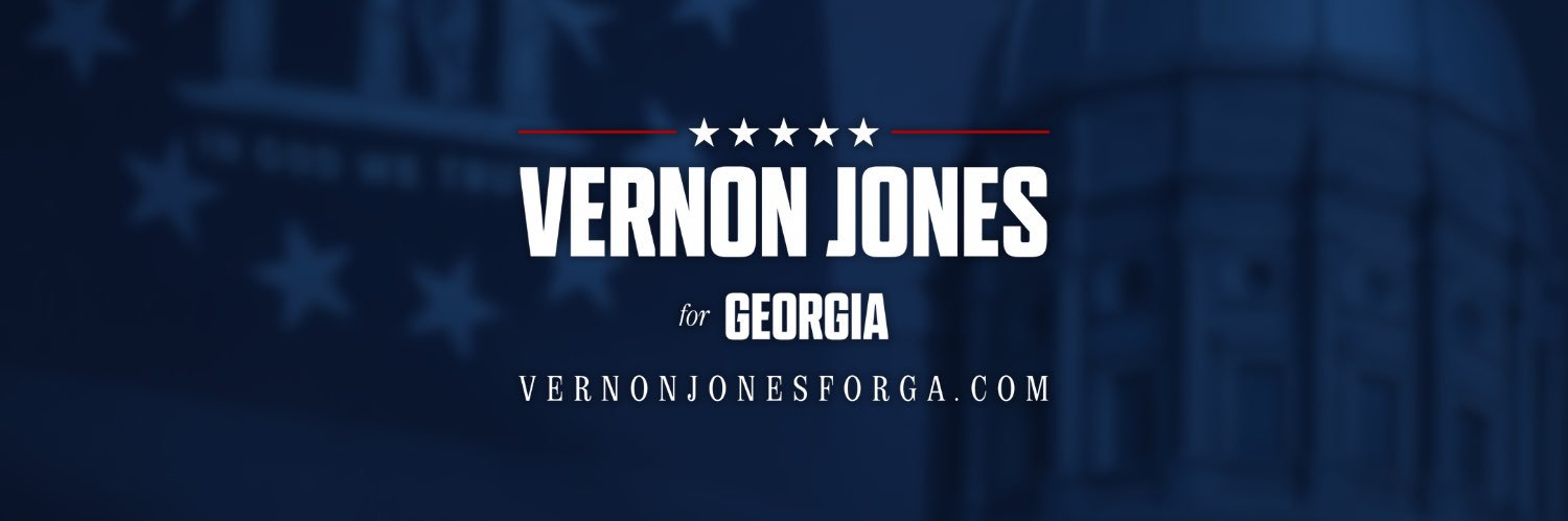 Vernon Jones's banner